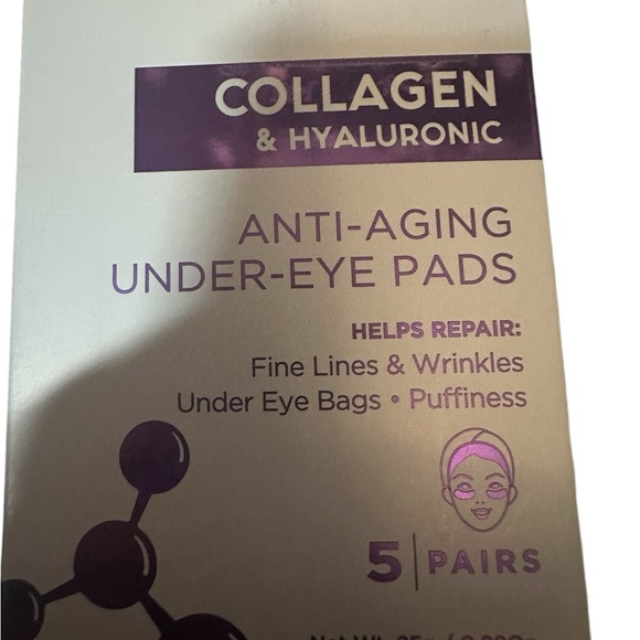Azure Under Eye Pads Bundle of 4 Hyaluronic Acid Hemp & Collagen Vit C 20 pairs - Picture 4 of 10